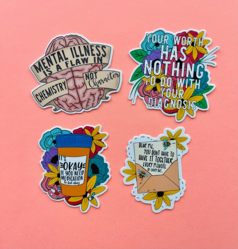 Laptop Sticker Mental Health Awareness Mental Health Etsy