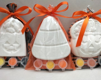 Paint Your Own Halloween Party Favor Bag, Kids Craft