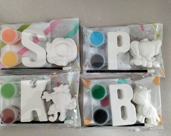Paint Your Own Safari Initial Party Favor Kit