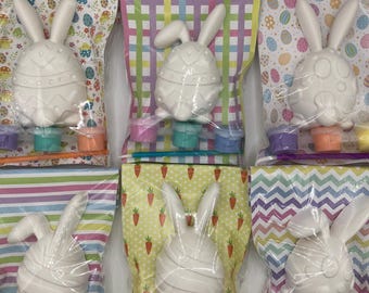 Easter gifts, paint your own Easter egg with bunny ears, Easter crafts for kids, Easter egg hunt, party bag fillers, fun spring activities