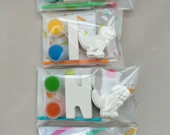 Cadeaux de fête peinture initiale dinosaure, kit d'activités fait main