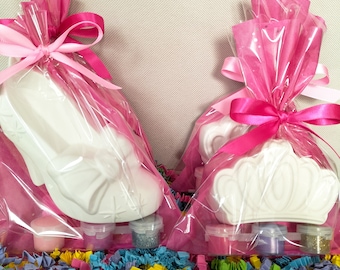 Princess Tiara Party Bags, Paint Your Own Shoe, Party Gifts
