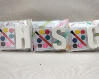 Paint your own initial, party bags, class gift, group gifts, party favours, party bag filler