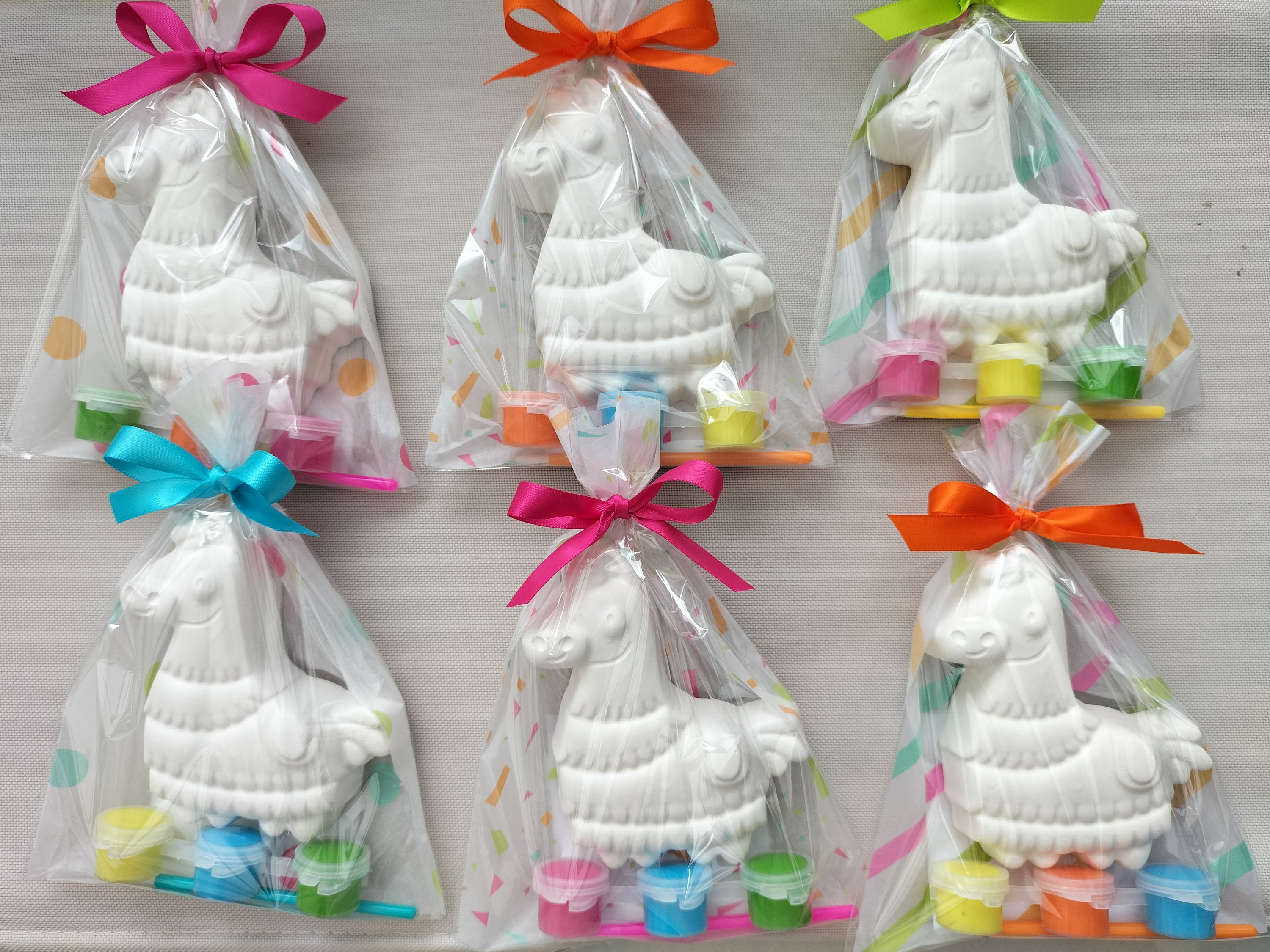 Pinata party bags, paint your own pinata, kids party bag fillers, party favours, fun party activity, creative fun, themed party bags,