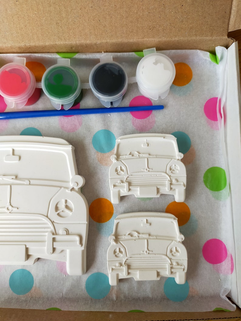 Paint Your Own Car Set/ Arts and Crafts/ Fun Activities Etsy