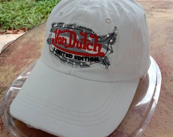 希少Von Dutch 赤 青 キャップ Von Dutch MOTO CT 24 MotoGP Navy Blue, White and Red Trucker