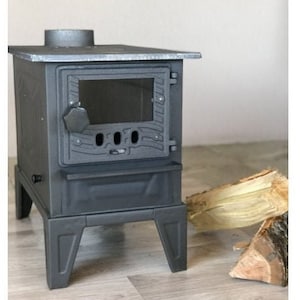 Cast Iron Camping Stove: Wood & Coal Burning - Soylu Brand