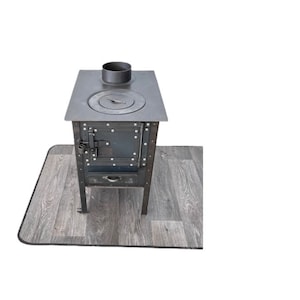 Stove, mini sheet stove, completely handmade camp stove, caravan and tent stove