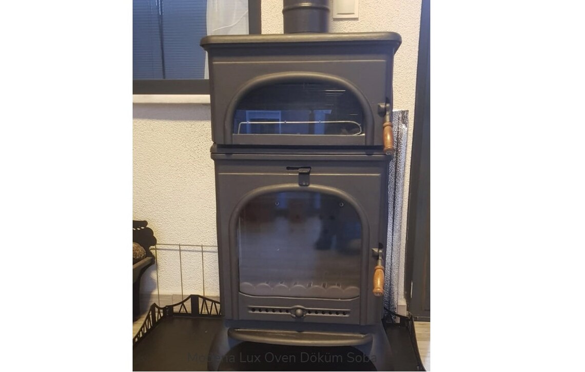 Cast Iron Fireplace Stove With Oven Stove Cast Iron Stove Etsy
