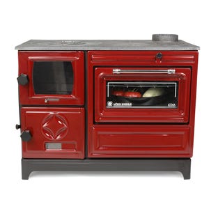 Wood Burning Stove, Cooker stove, Enameled Cast Iron Stove with Oven, Coal Stove, Wood Stove