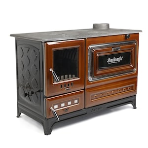 Enameled Cast Iron Wood Burning Cook Stove: Turkish Oven Stove