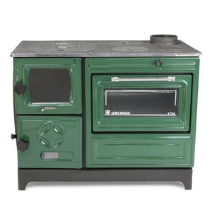 Wood Burning Stove, Cooker stove, Enameled Cast Iron Stove with Oven, Coal Stove, Wood Stove