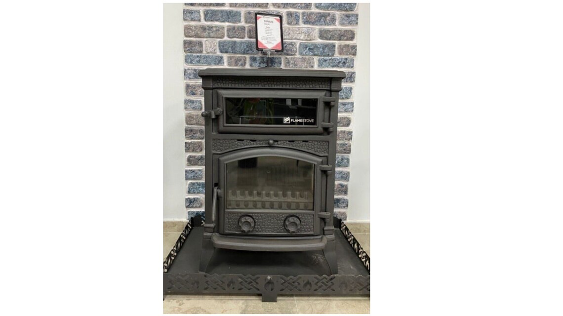 Cast Iron Fireplace Stove With Oven Stove Cast Iron Stove Etsy