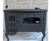 Cast iron wood burning stove, stove with oven, cook stove