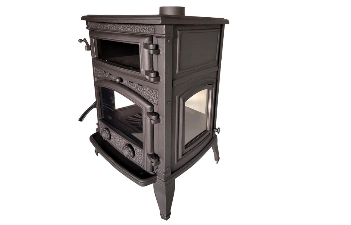 Cast Iron Fireplace Stove With Oven Stove Cast Iron Stove Etsy