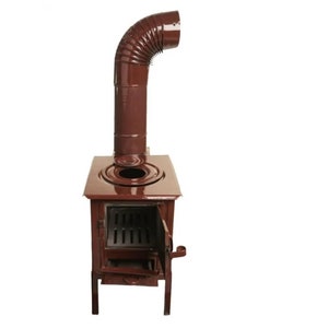 Stove, mini stove, brown enamel stove, wood burning stove, camp stove, caravan stove, tent stove