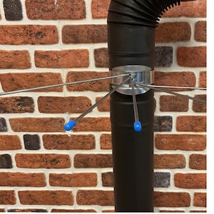 The Pipe Hanger, stove, apparatus for drying clothes in the stove pipe, coat rack