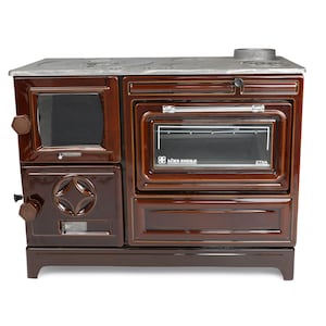 Wood Burning Stove, Cooker stove, Enameled Cast Iron Stove with Oven, Coal Stove, Wood Stove