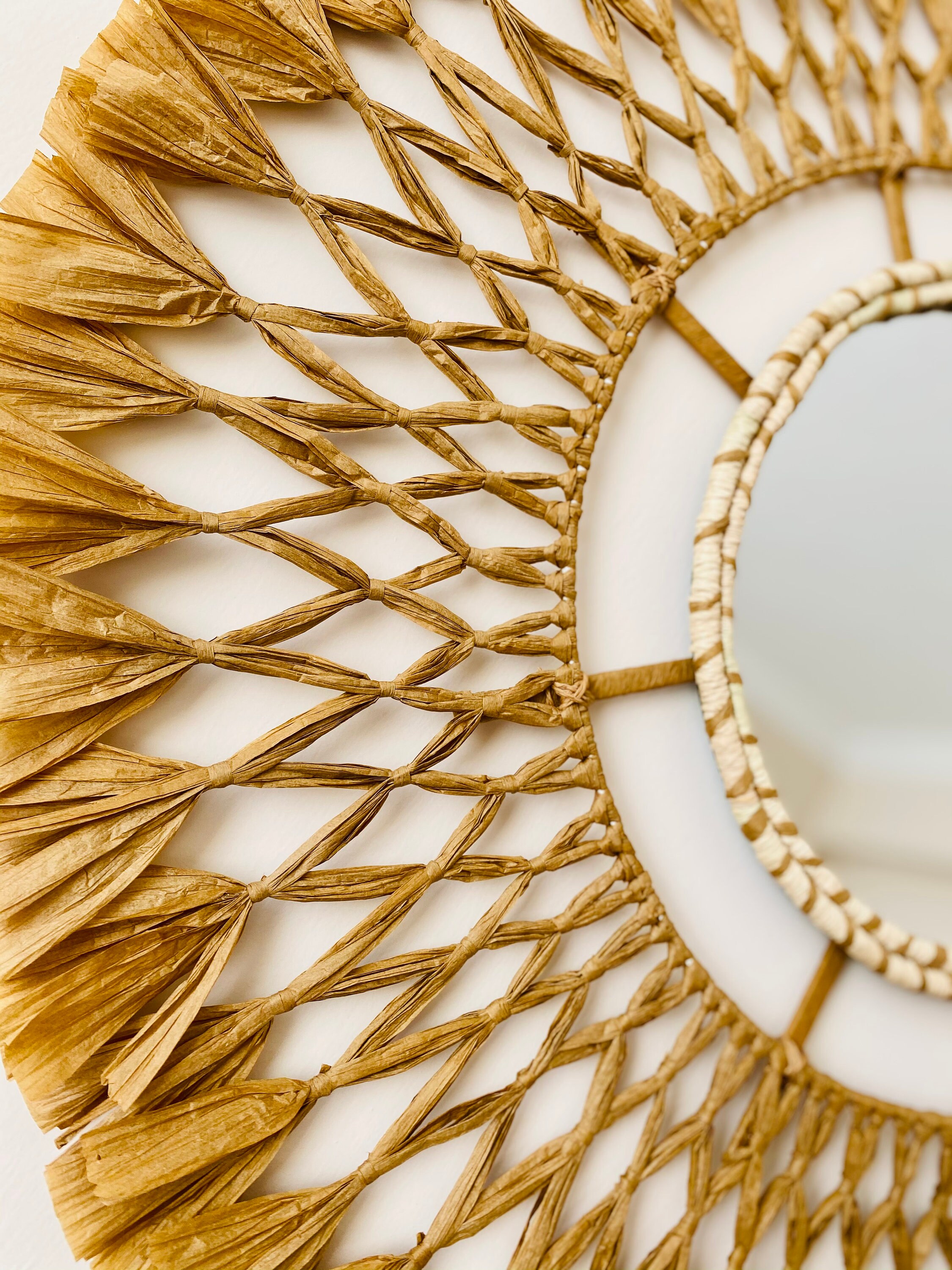 Mirror wall decormirror wall boho decor boho wall Etsy