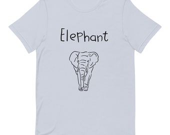 Maglietta con sagoma di elefante: regalo per gli amanti degli animali