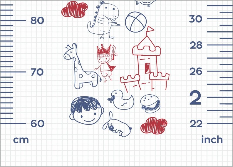 Growth Chart Design for Kids PDF AI EPS Etsy