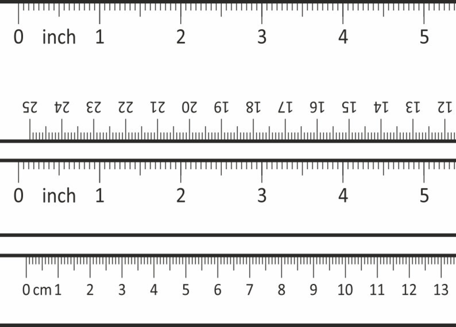 Ruler File. Files Prepared for Cricut. SVG Clip Art. Digital File
