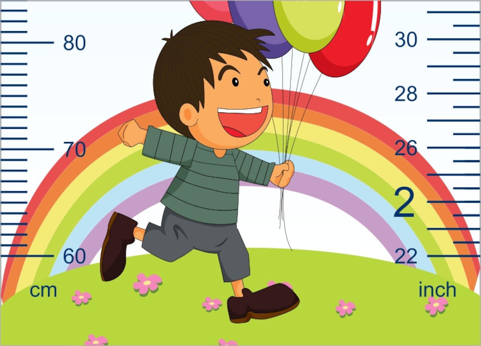 Growth Chart Design for Kids PDF AI EPS | Etsy