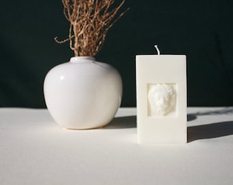 Bougie Pilier du Lion | Décoration minimaliste moderne en cire de soja (faite main)