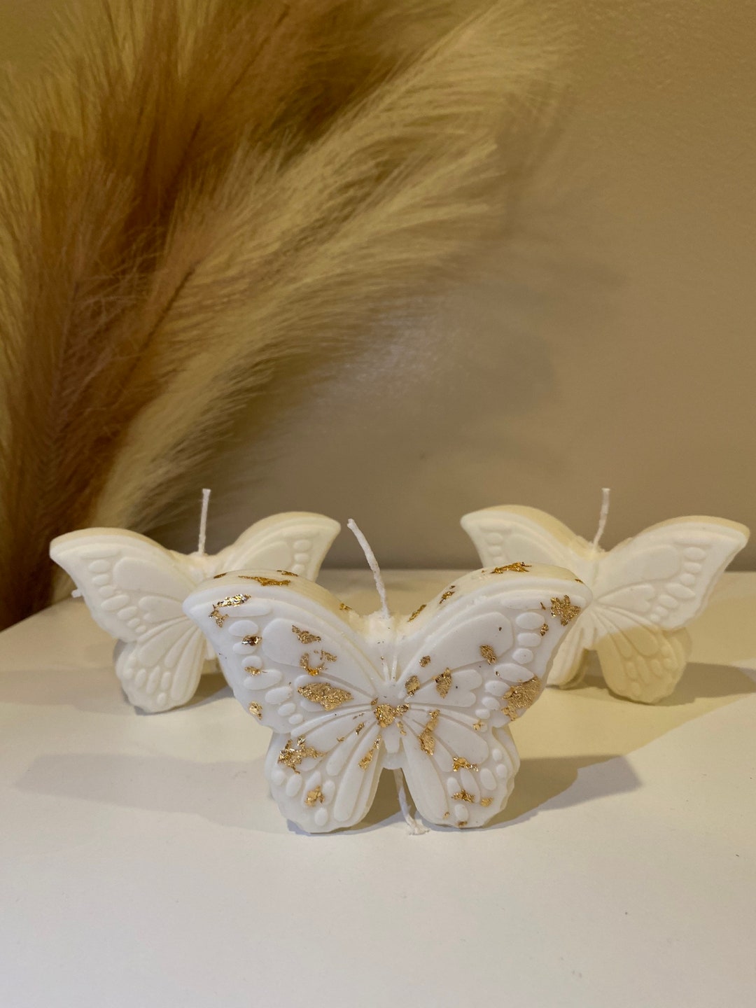 Butterfly Candle Butterfly Decor Candle Bridal Party Etsy