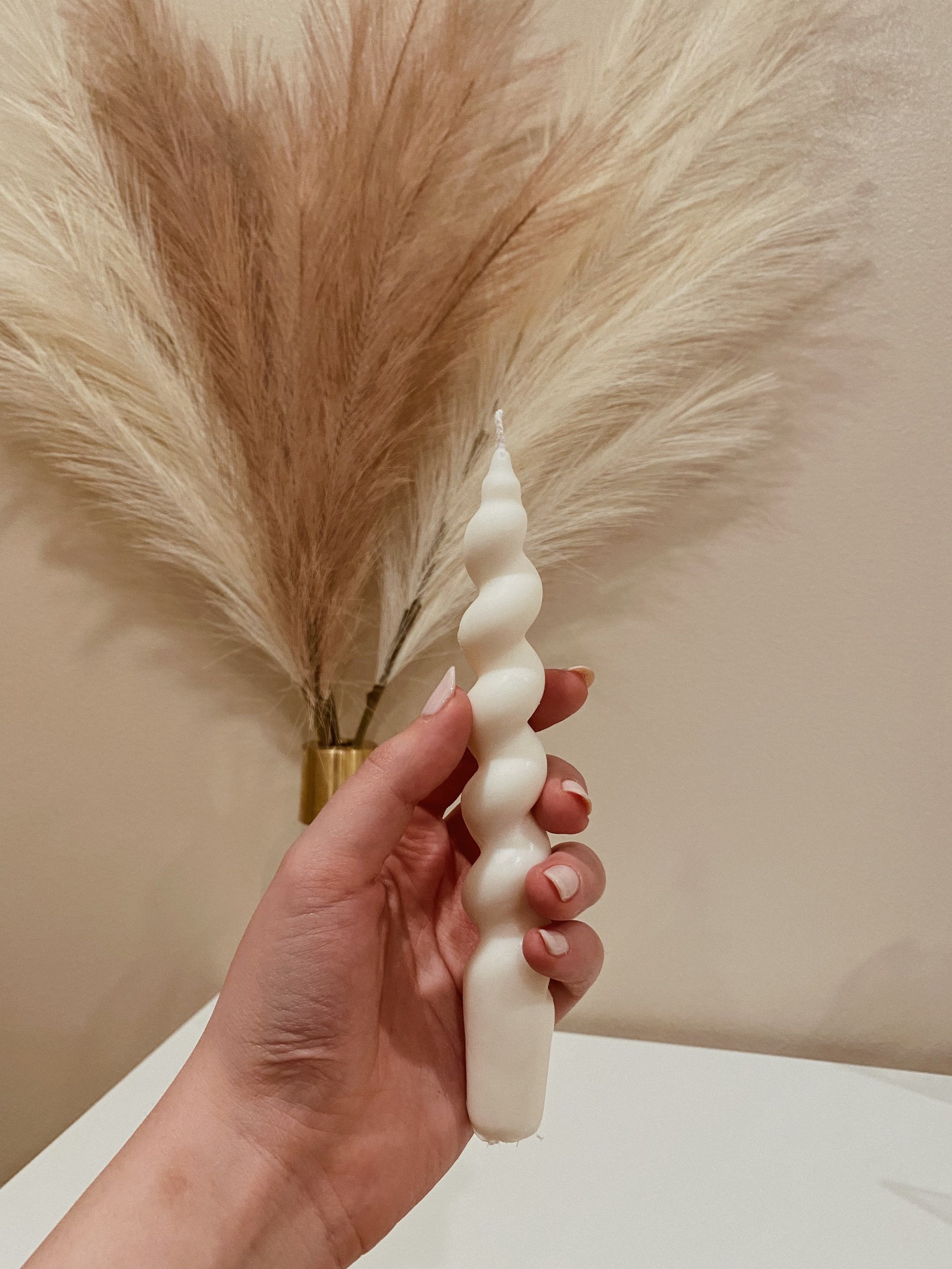 Spiral Pillar Candle Homemade Natural Soy Wax Pillar Etsy