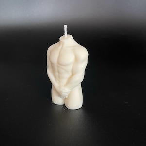 Candle, ON SALE, Male Torso Candle, Body Candle, Custom Candle, Torso Candle, Soy Wax Candle, Naked Body Candle