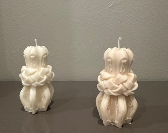 3D Design Braided Pillar Candle