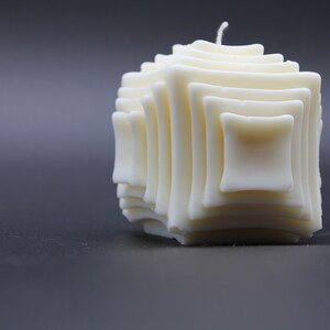 Candle, Cube Candle, Custom Cube Candle, Geometric Cube Candle, Home Decor Candle, 100% Soy Wax Candle