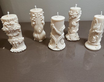 3D Design Unique Pillar Candle