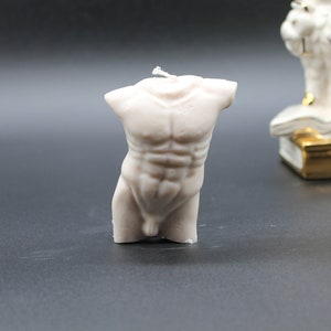 Candle, ON SALE, Male Torso Candle, Torso Candle, Naked Body Candle, Home Decor Candle, 100% Soy Wax Candle