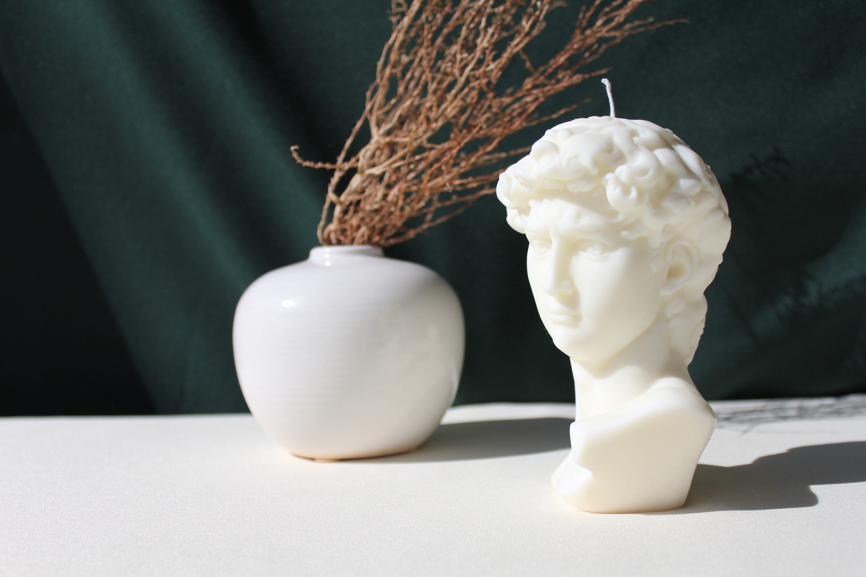 Candle ON SALE Large Bust David Candle David Statue Candle Etsy