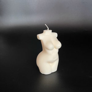 Curvy Elegance: Overweight Female Torso Candle, 100% Soy Wax