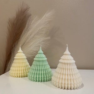 Candle, Christmas, Christmas Tree Candle, Tree Candle, Christmas Candle, Decor Candle image 1