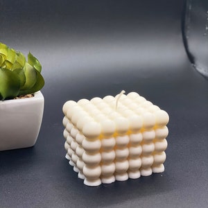 Candle, ON SALE, Large Bubble Cube Candle, Bubble Cube Candle, Home Decor Candle, 100% Soy Wax Candle
