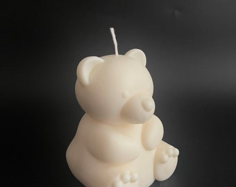 テディベアキャンドル｜大豆ワックス製装飾ベア｜ベビーシャワーギフト