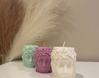 Garland Goddess Head Candle