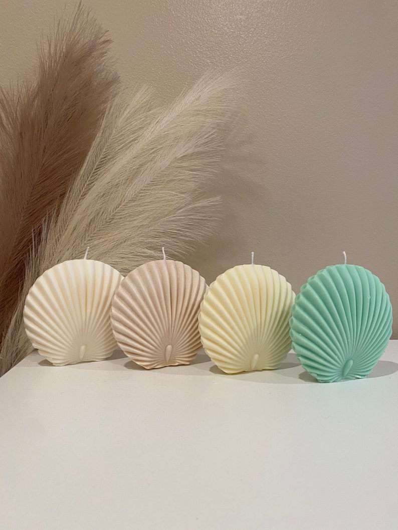 Large Shell Candle - Etsy