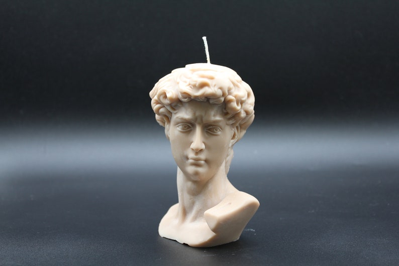 Candle ON SALE David Candle Bust David Candle Sculpture Etsy