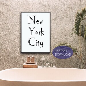 New York Art. New York City Printable. New York Wall Decor. - Etsy