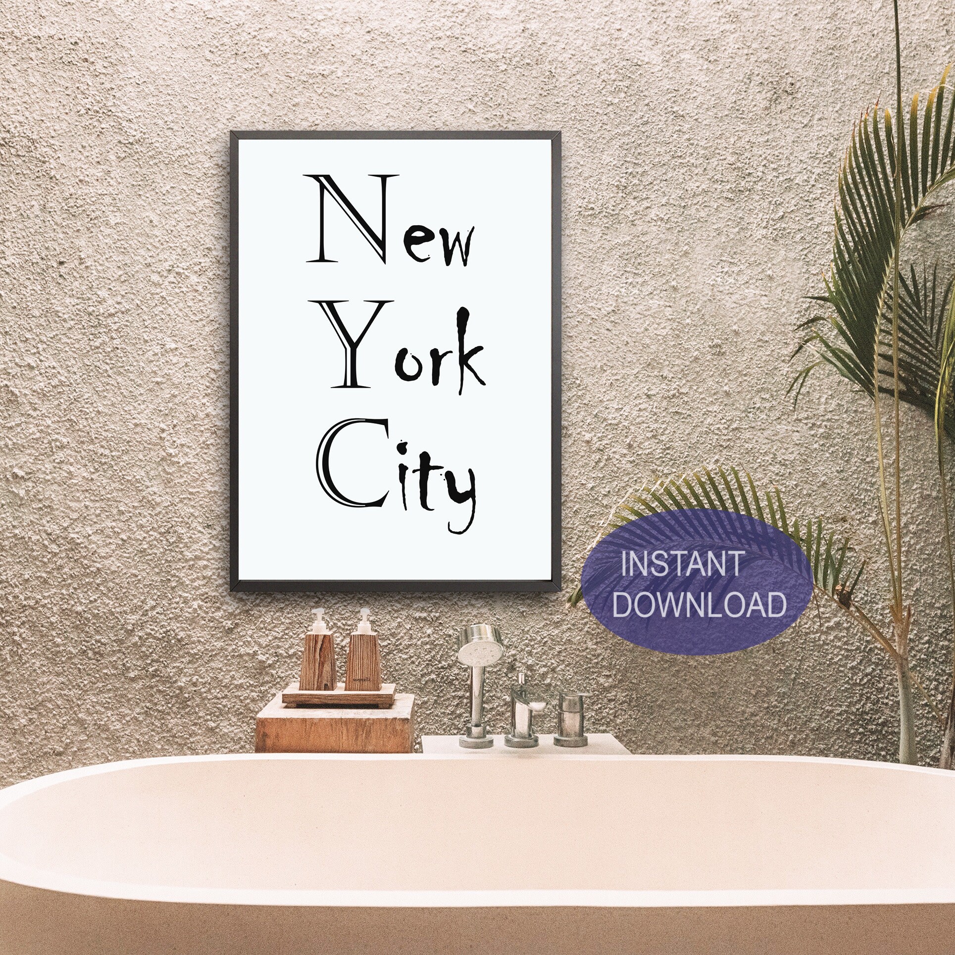 New York Art. New York City Printable. New York Wall Decor. - Etsy