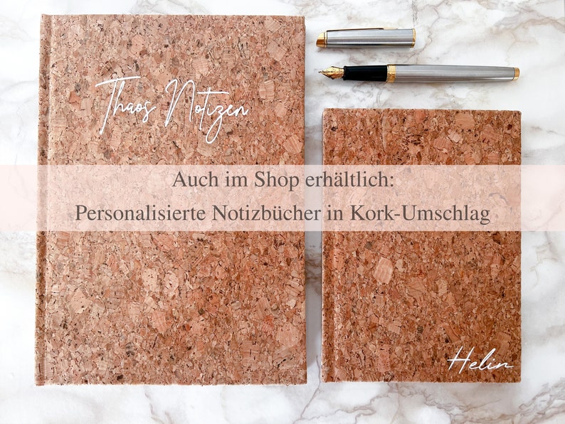 Faltbares Brillenetui aus Kork Personalisiert mit Namen / Initialien / individuellen Schriftzug Bild 5