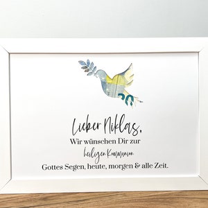 Money gift card for confirmation, confirmation, communion, baptism personalised image 5