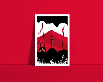 Sword In Stone | Minimal Art Print