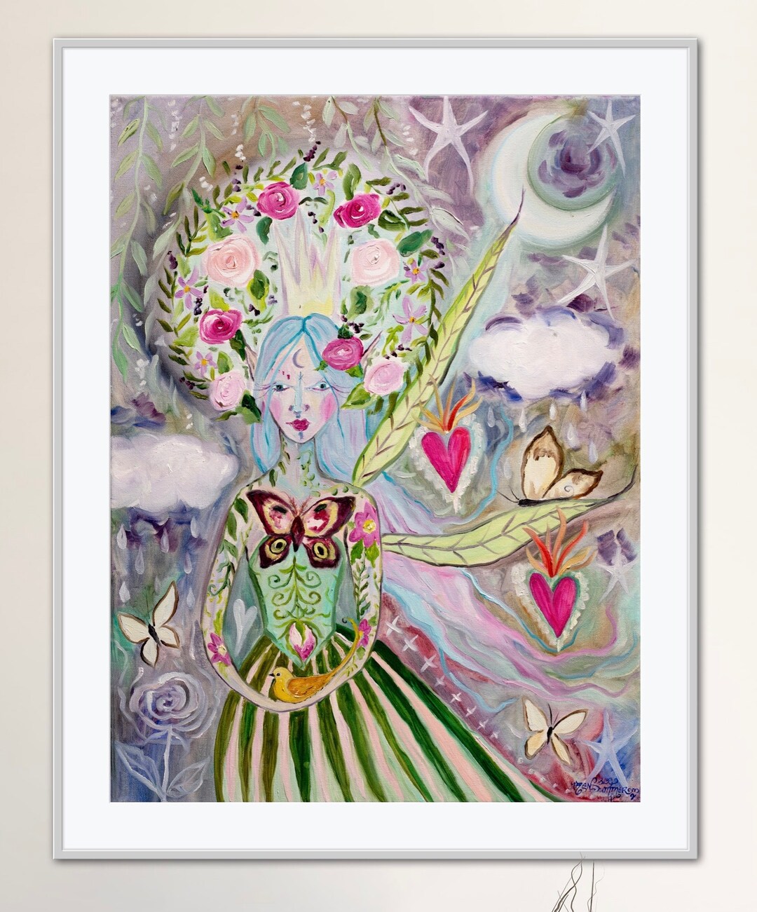Fairy Princess Goddess Giclée Fine Art Print of Original Oil Painting ...