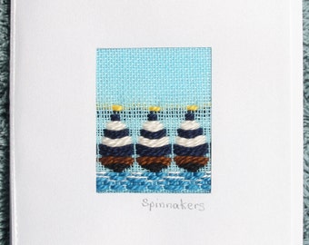 Spinnakers handwoven blank note card